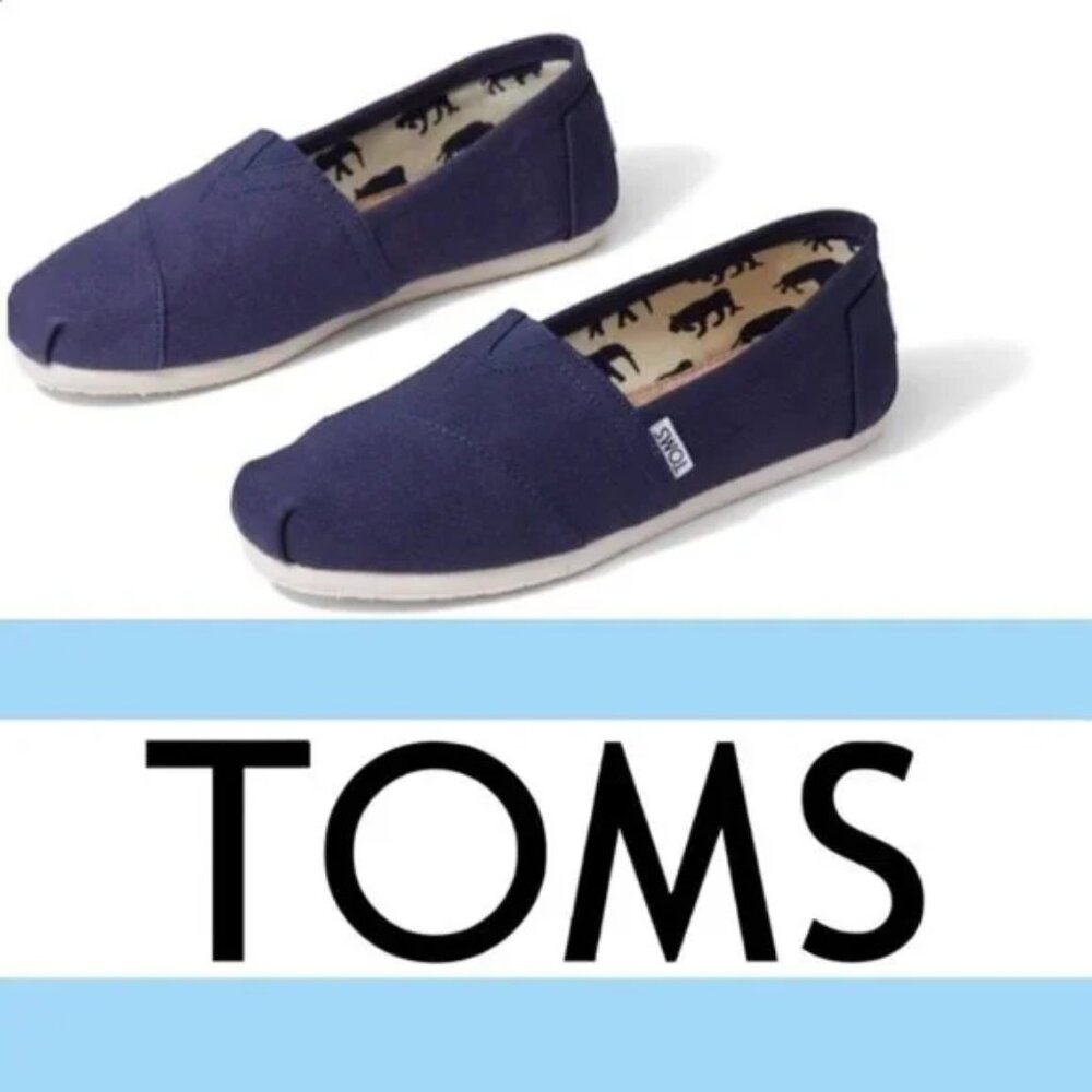 Toms | Navy Alpargata Canvas Classics | Size 8 M